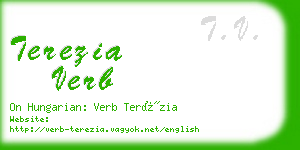 terezia verb business card